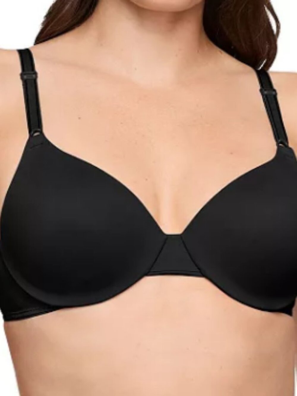 NWOT Warner's This Is Not A Bra Full Coverage Underwire Bra in Black 34B